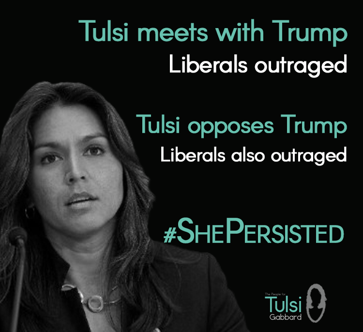 Tulsi triggers liberals